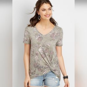 Maurices Knotted Rose Tee